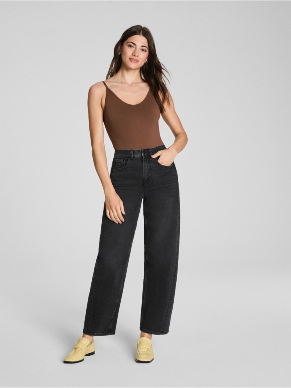 NWT Spanx Barrel Leg Jeans Petite Small